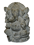 Handcrafted Sculpture in Soapstone Elephant Head God Ganesha