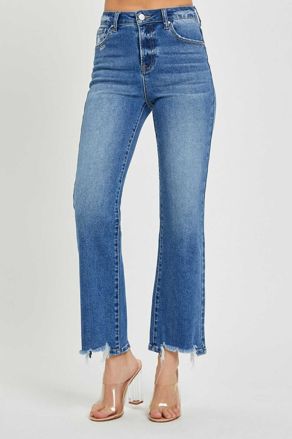 High Rise Straight Jeans