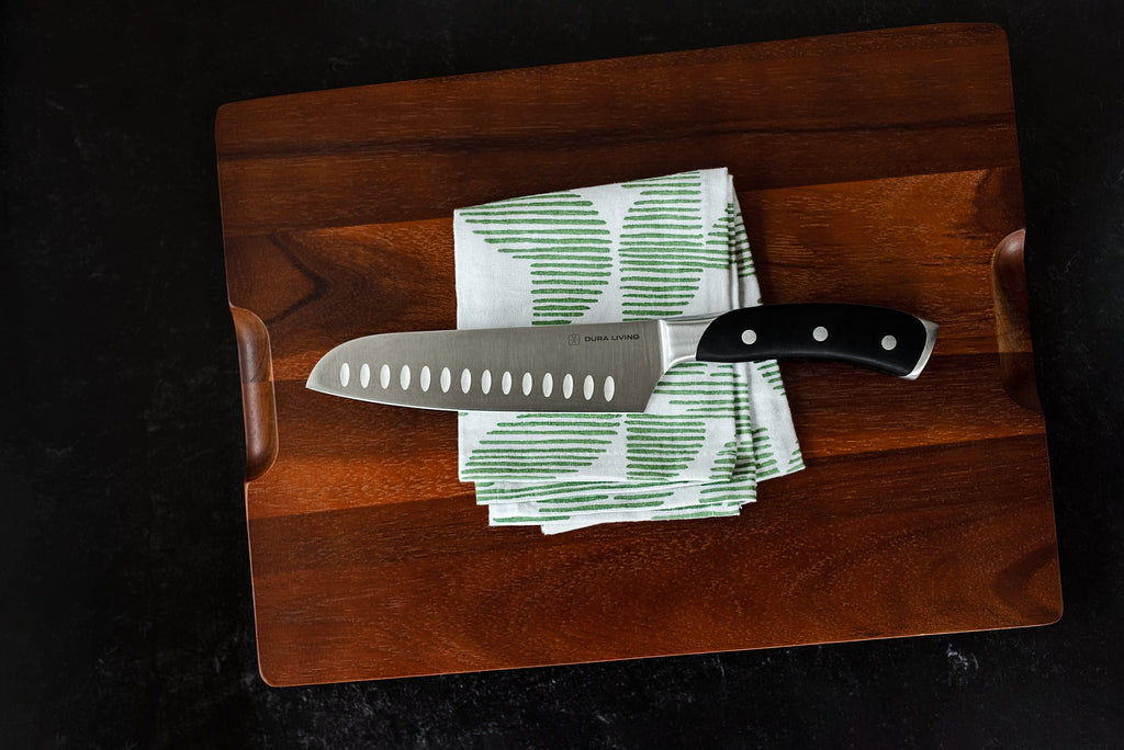 Elite 7 Inch Santoku Knife | Black