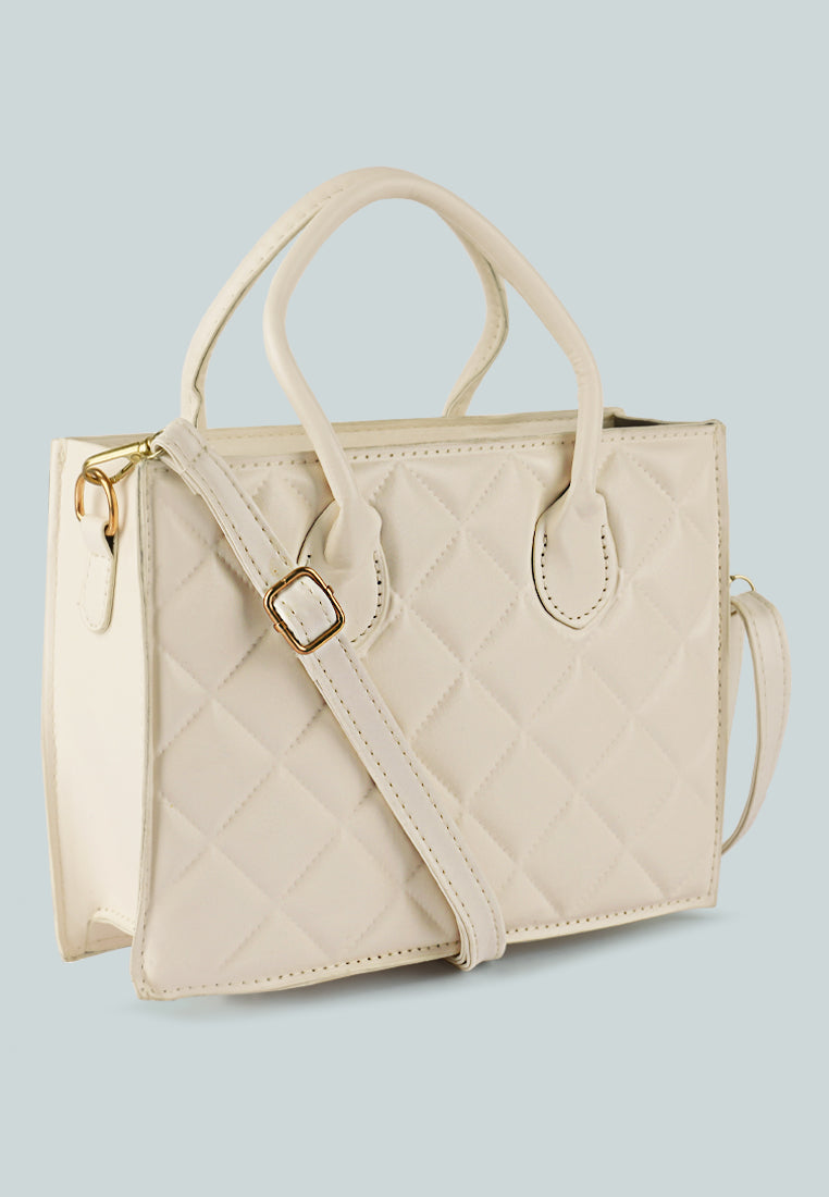 Quilted Structure Hand Bag