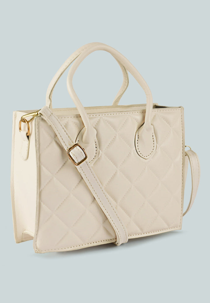 Quilted Structure Hand Bag