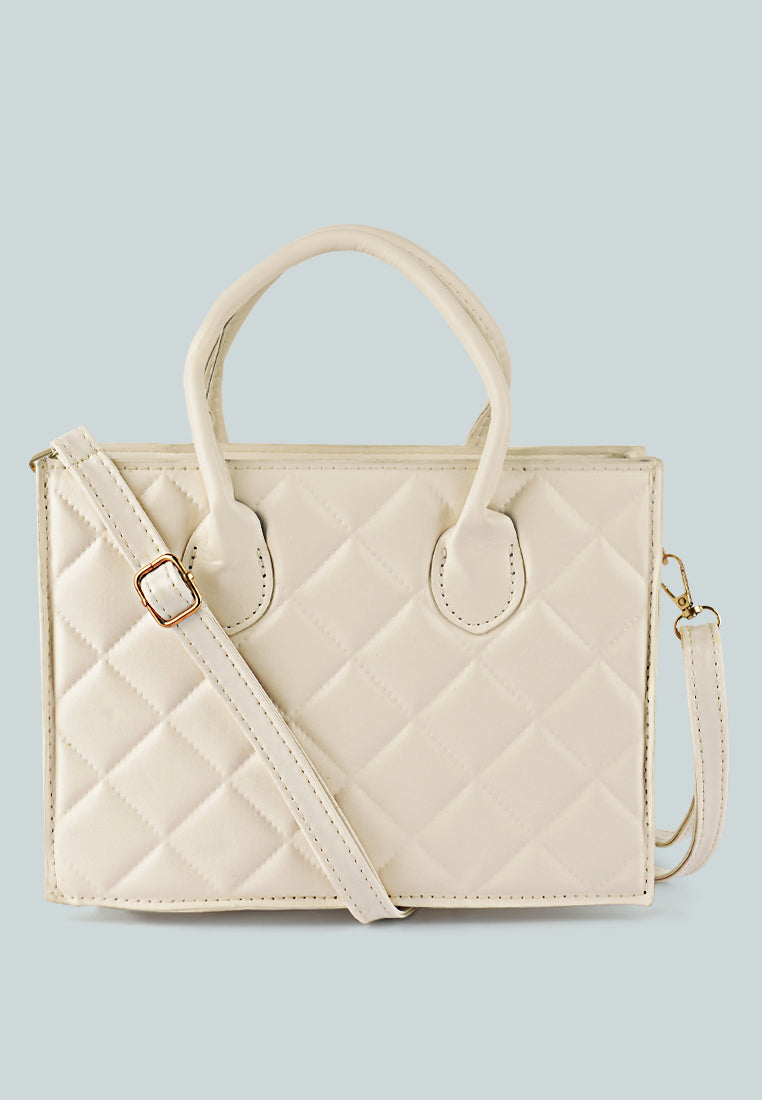 Quilted Structure Hand Bag