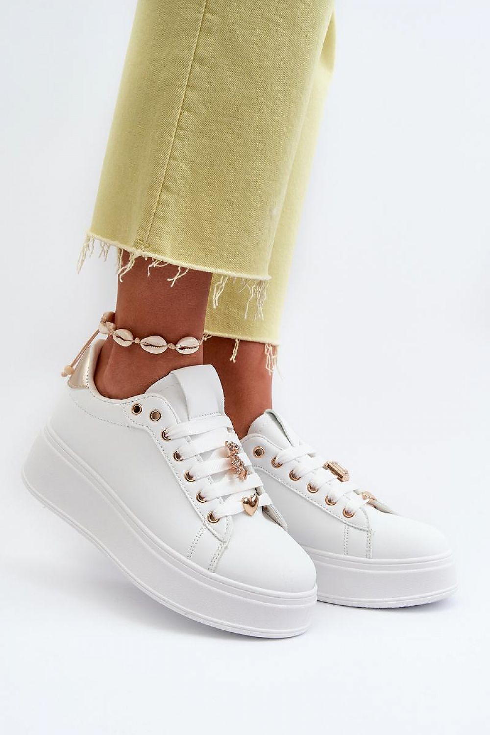 Platform Sneakers in White