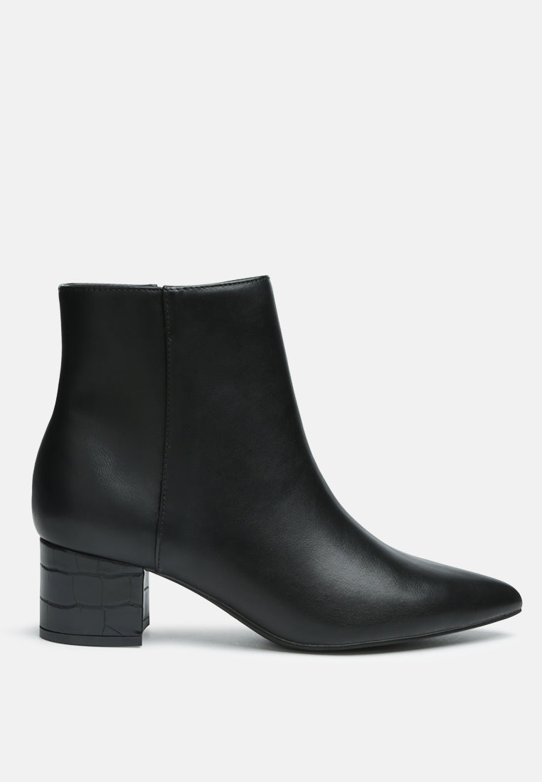 Thalia Pointed Toe Ankle Boots