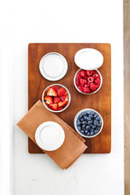 Glass Food Storage Containers 16-Piece 7 Oz Set (8+8) | White