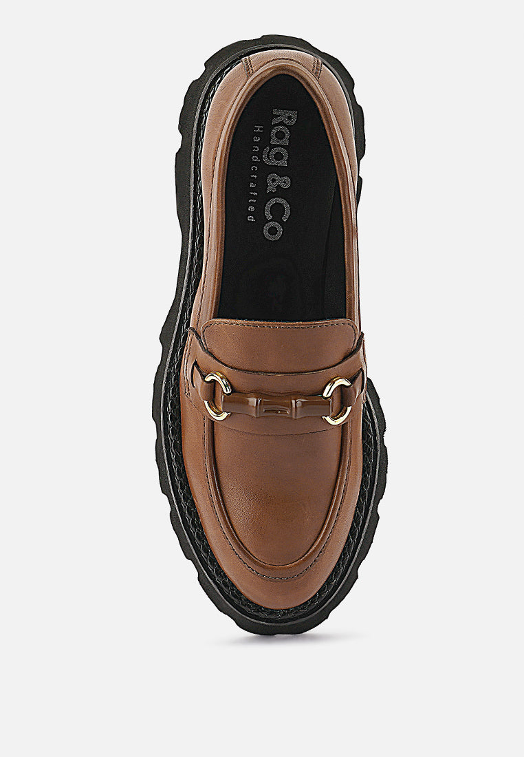 Cheviot Chunky Leather Loafers