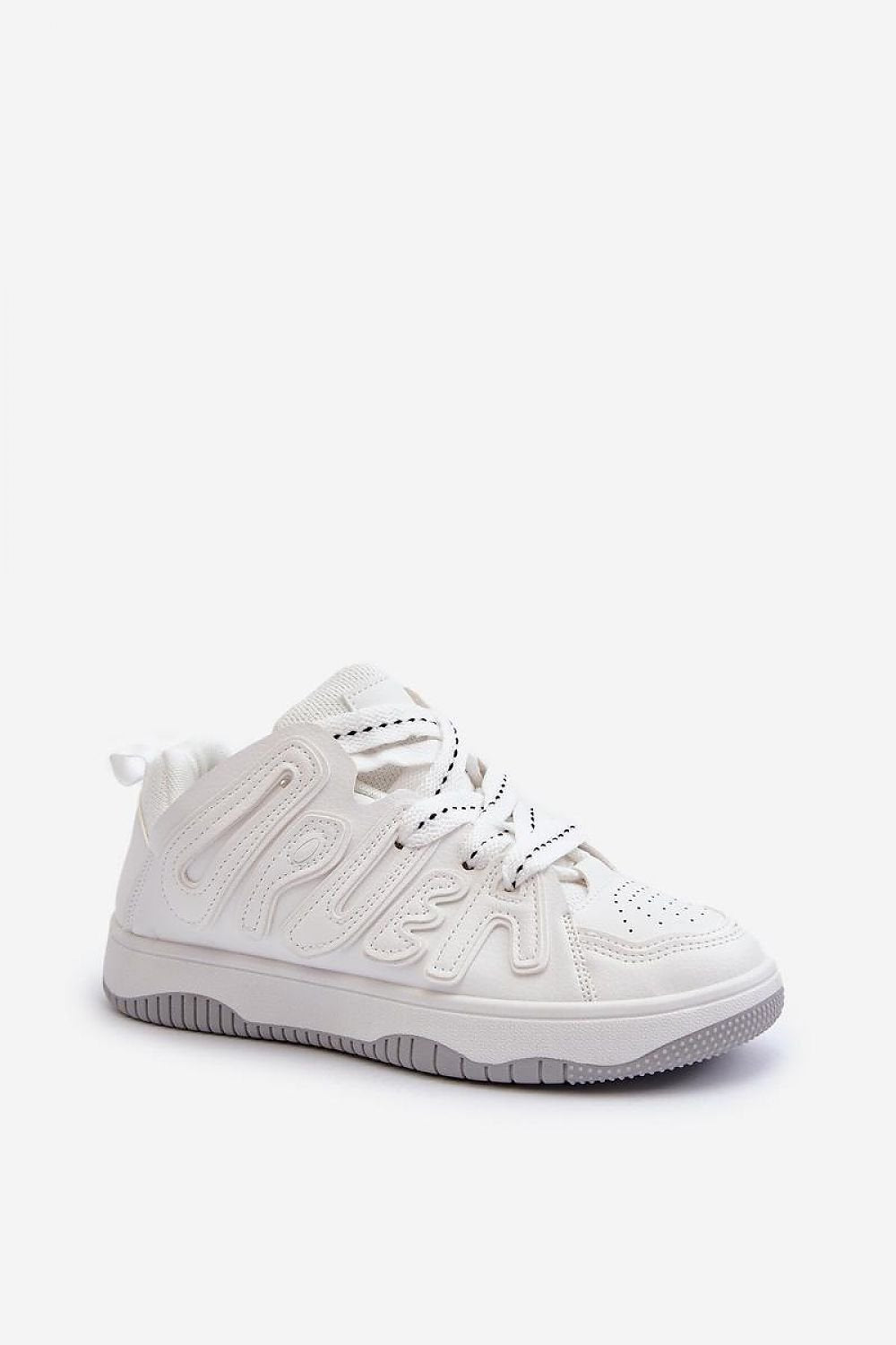 White Eco Leather Sneakers