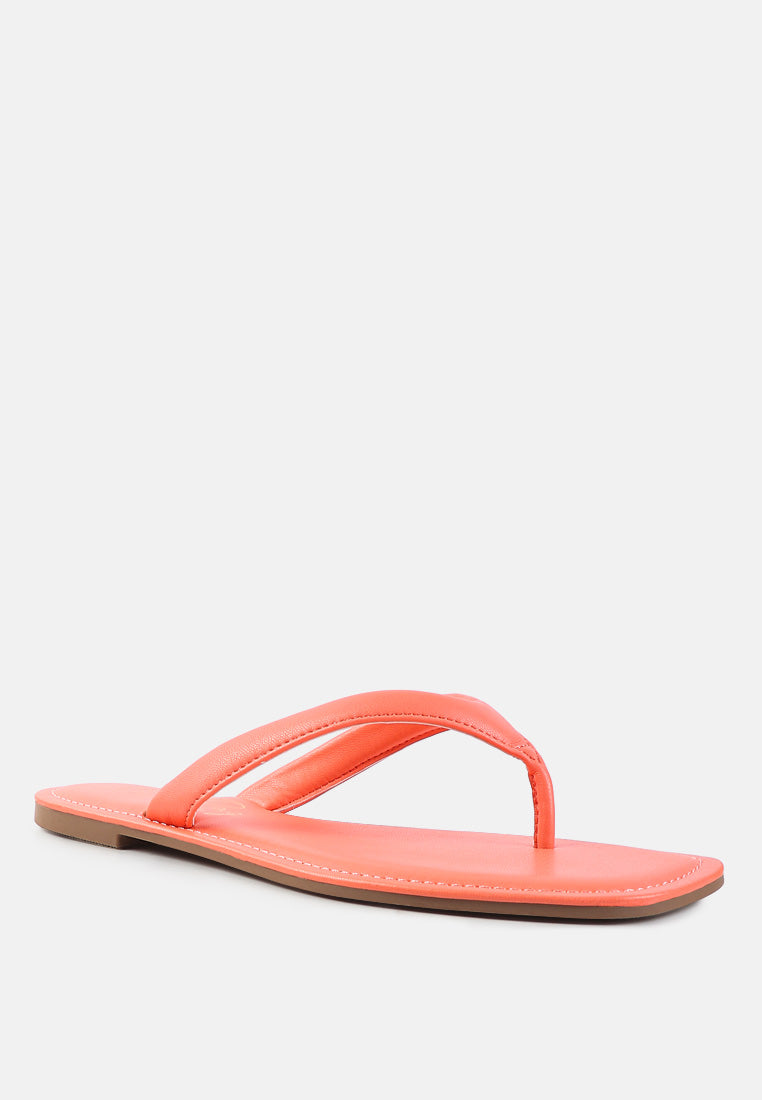 Tolpo Square Toe Thong Flats