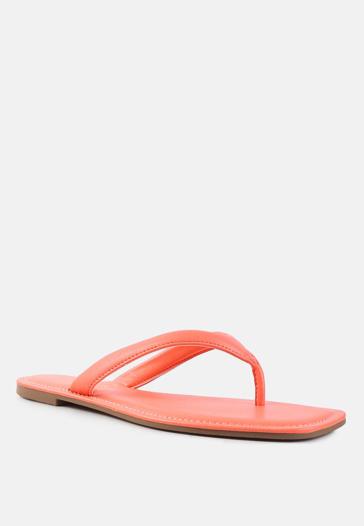 Tolpo Square Toe Thong Flats