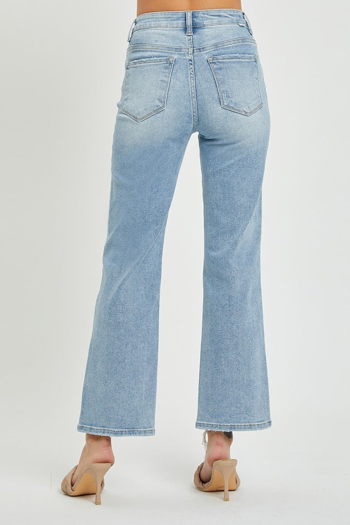 Risen Full Size High Rise Straight Jeans