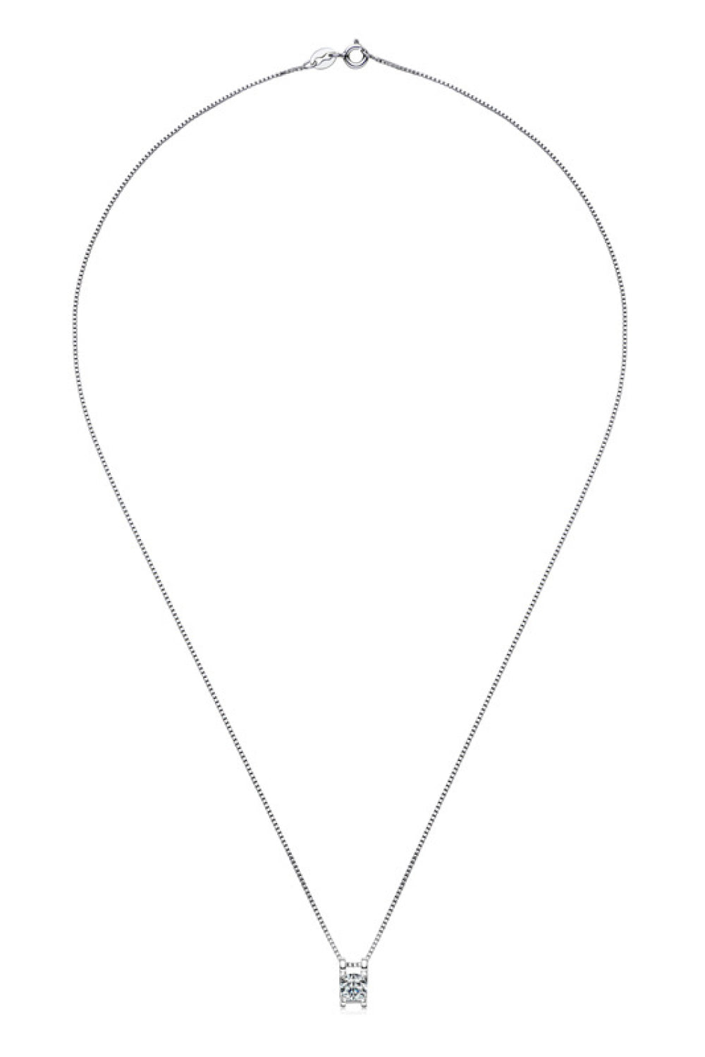 Moissanite 1/2 Ct 925 Sterling Silver Necklace