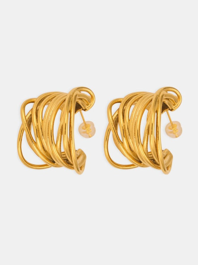 Titanium Steel Geometric Shape Earrings