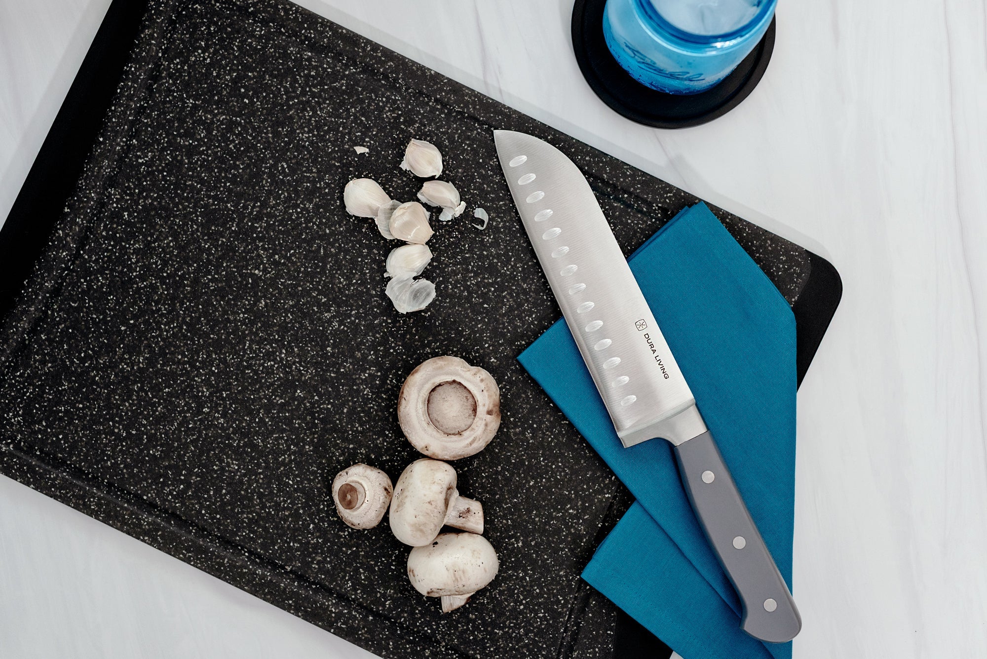 Superior 7 Inch Santoku Knife | Gray