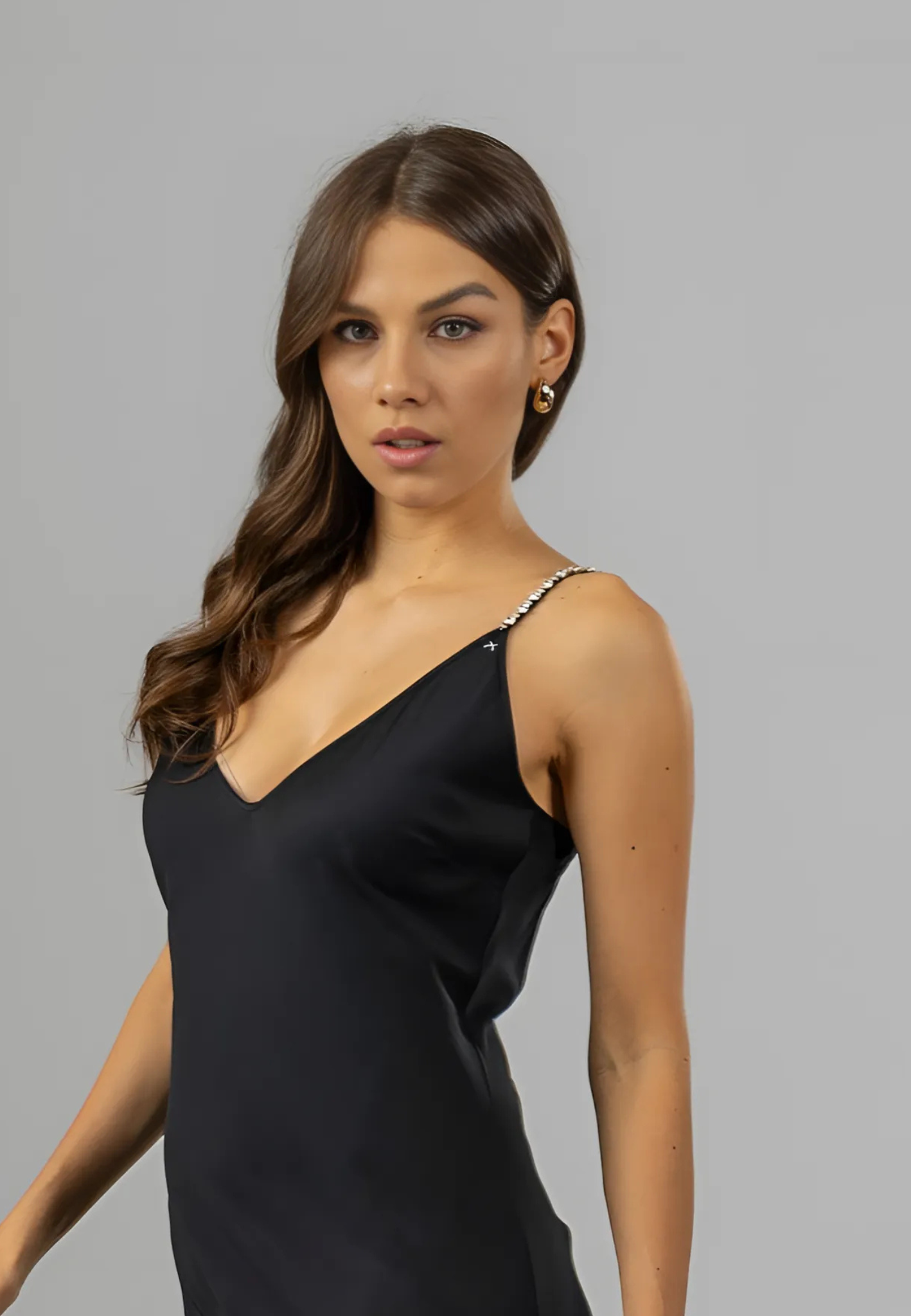 The Swarovski Maxi Slip Dress