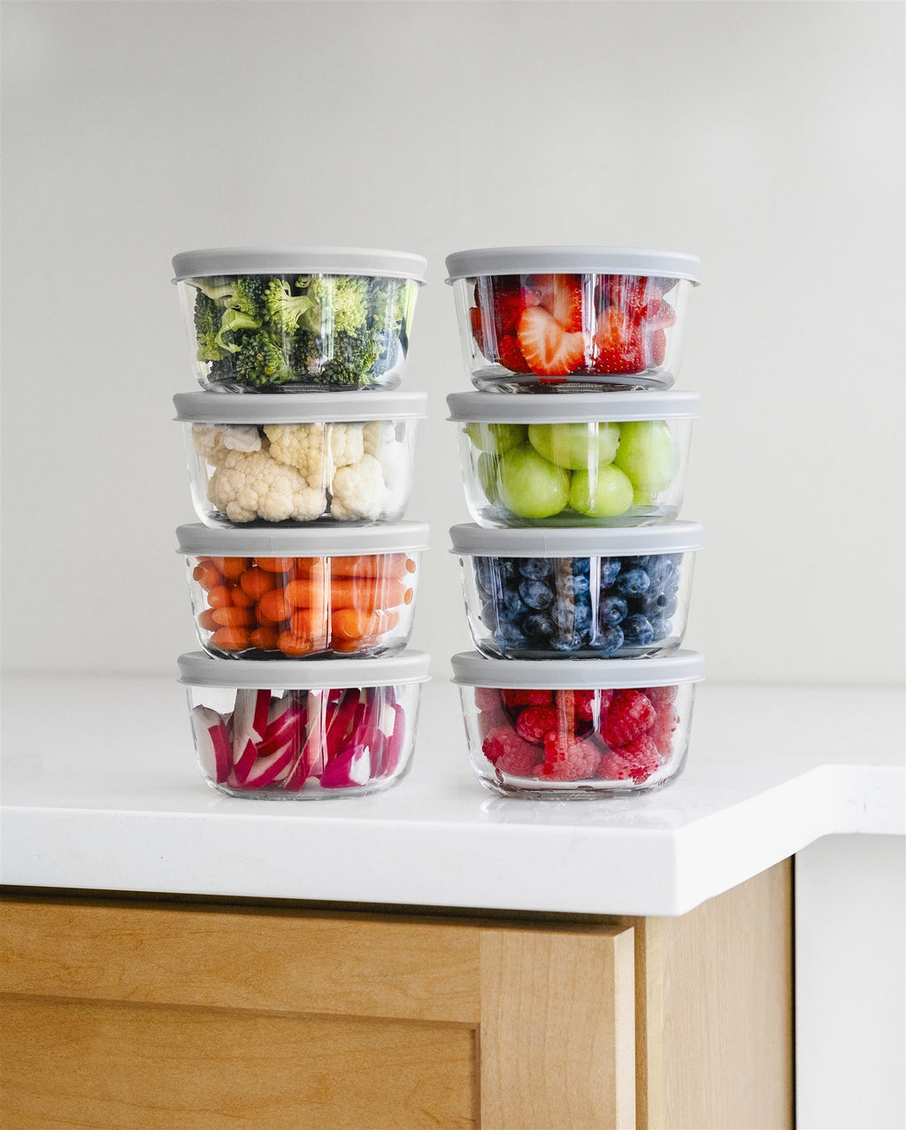 Glass Food Storage Containers 16-Piece (8+8)