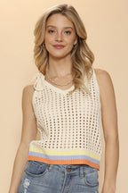 Stripe Hem Retro Tank