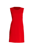 Marta Red Midi Dress with Lace