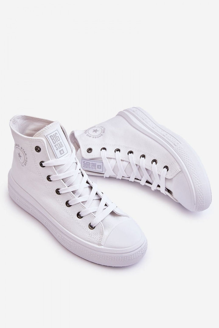 Big Star High Top Canvas White