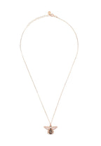 Honey Bee Pendant Necklace Rosegold