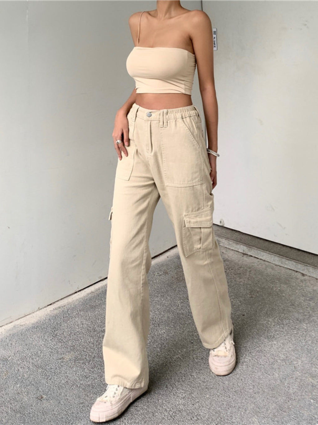 Straight Jeans with Pockets