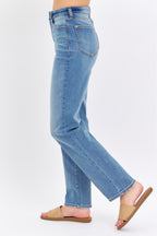 High Waist Straight Jeans