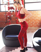 Ashton Sports Bra Maroon