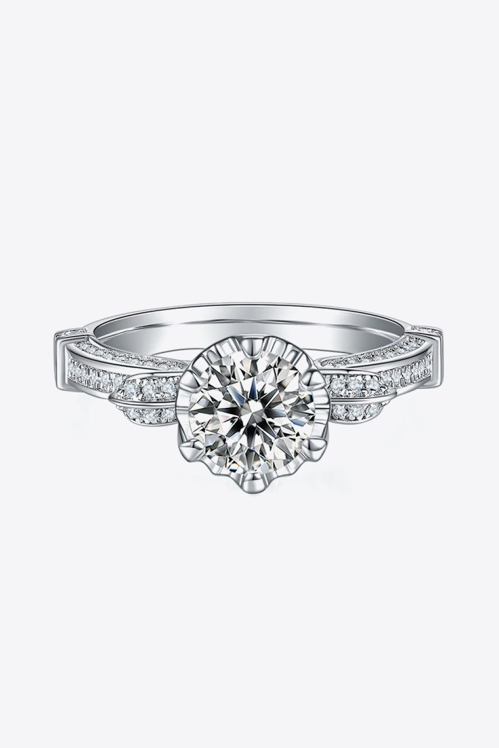 Adored 1 Ct Moissanite 925 Sterling Silver Ring