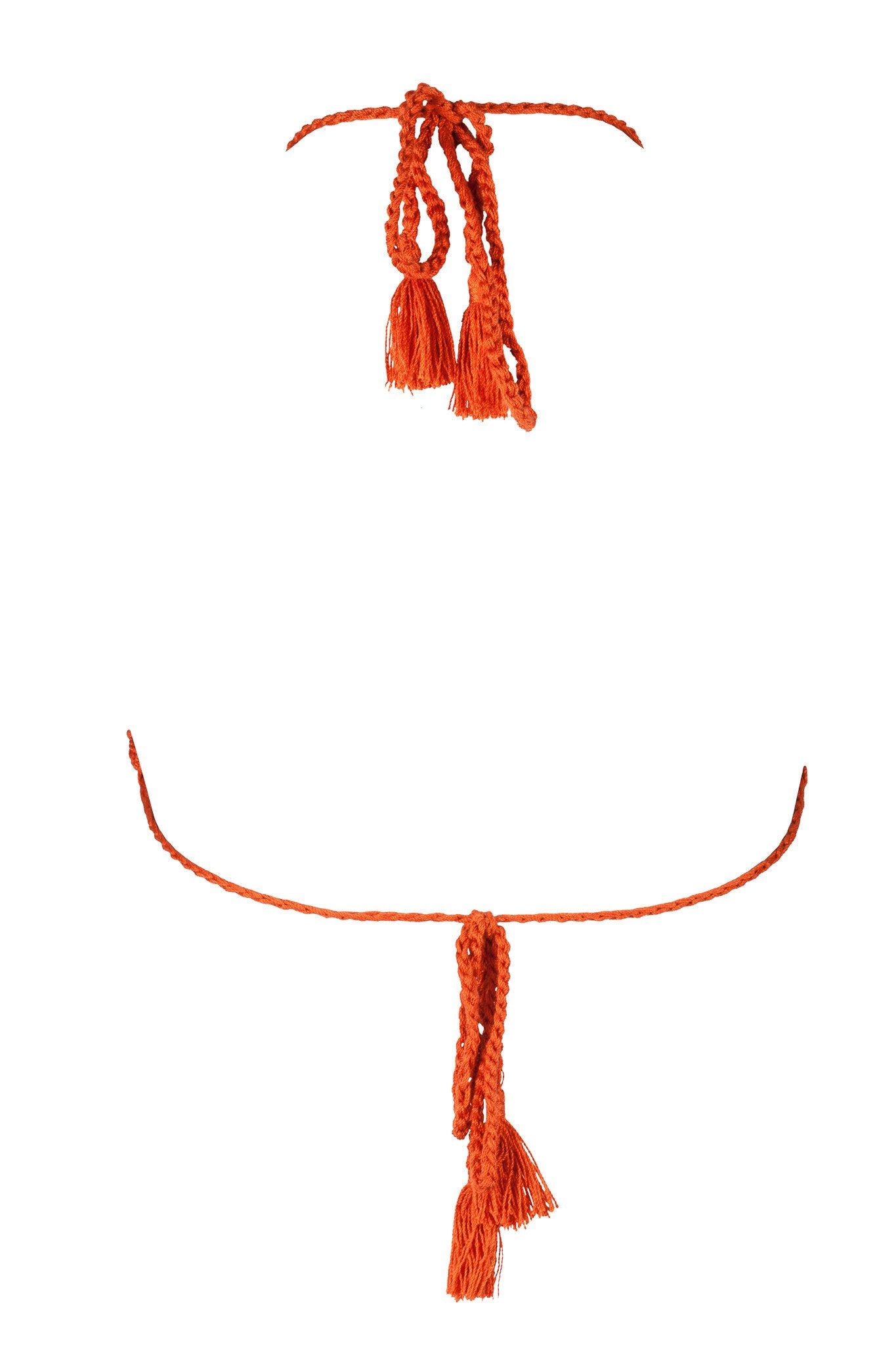 El Zafiro Ecru Hand-Crocheted Bikini Top