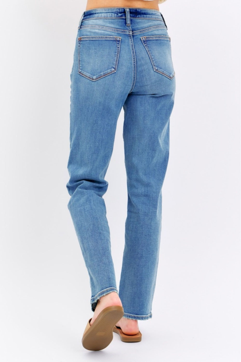 High Waist Straight Jeans