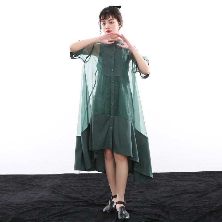 Koharu Irregular Shirt Dress