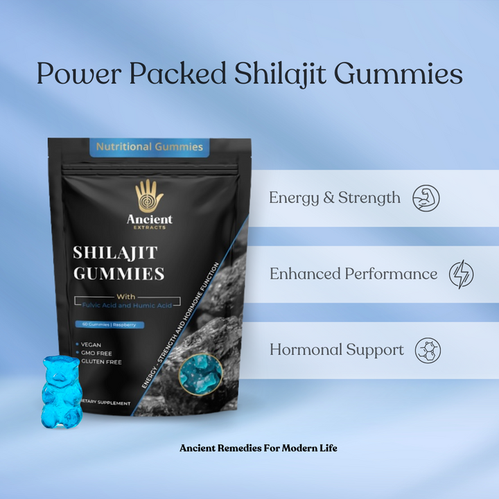 Shilajit Gummies Blueberry Flavour