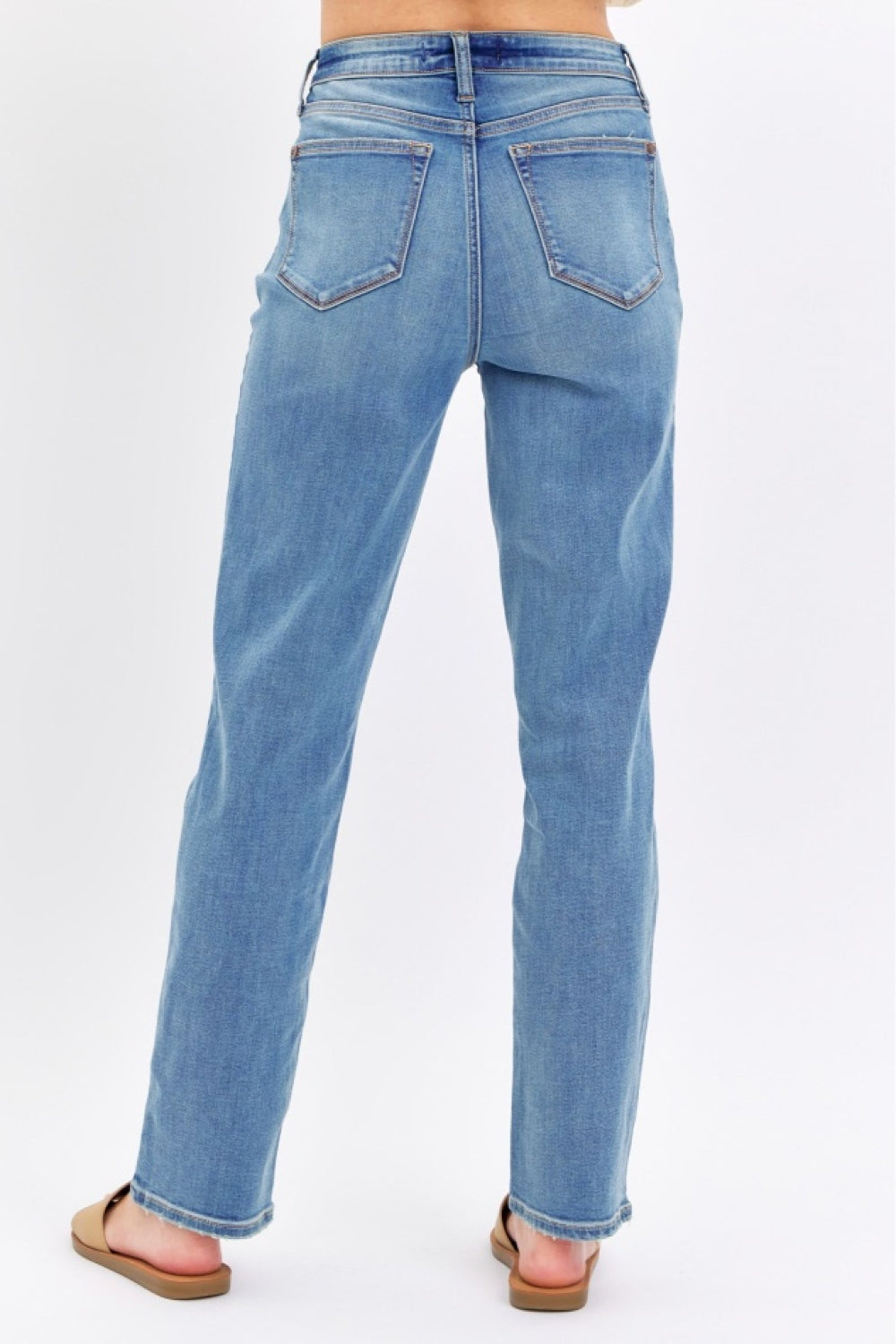 High Waist Straight Jeans