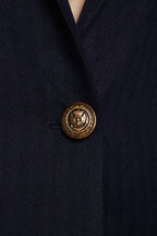 Wool Navy Suit Blazer