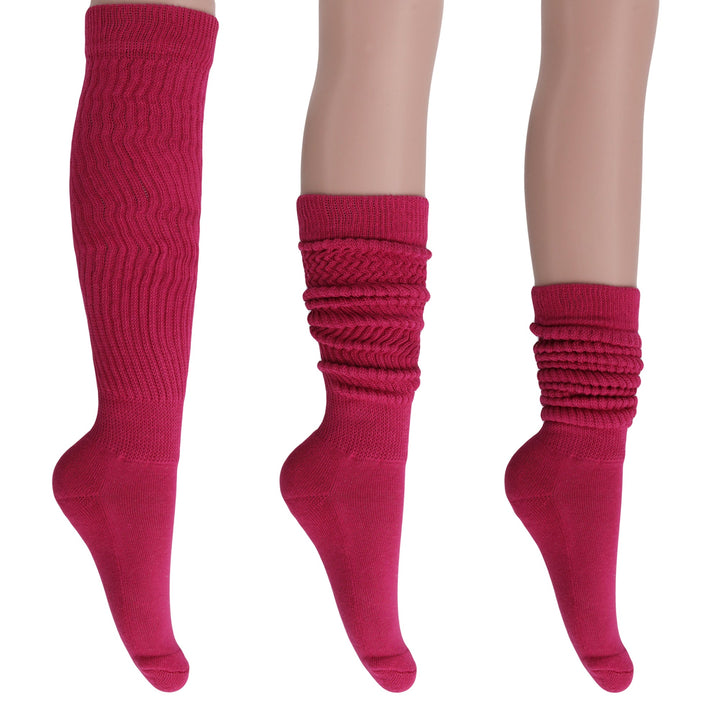 Slouch Socks for Women Extra Long Heavy Slouchy Scrunch Cotton Size 5 to 10