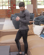 Adrian Men's Long Sleeve Shirt Black