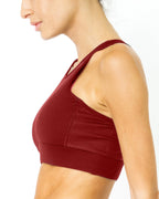 Ashton Sports Bra Maroon
