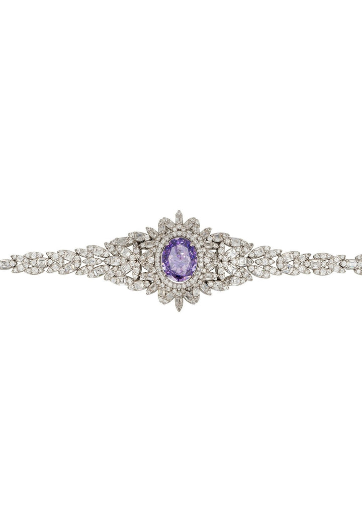 Arabesque Splendor Bracelet Lilac Amethyst Silver