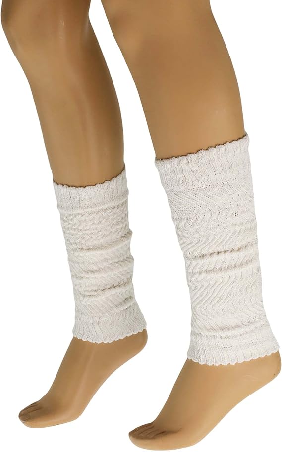 Cotton Leg Warmers Boot Socks Retro Style