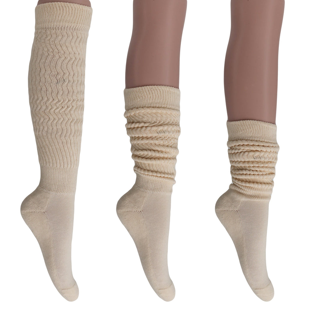 Women's Extra Long Heavy Slouch Cotton Socks 1 Pair