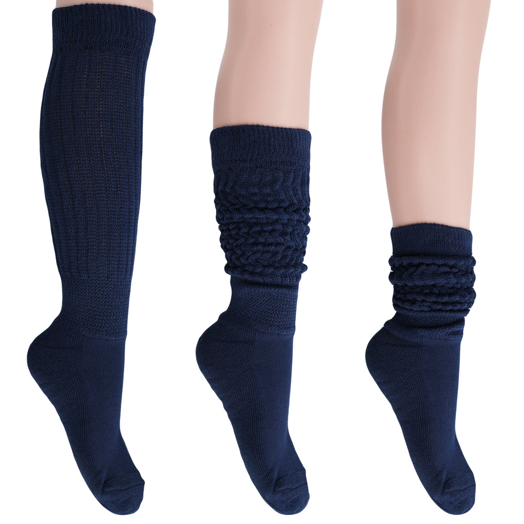 Women's Extra Long Heavy Slouch Cotton Socks 1 Pair