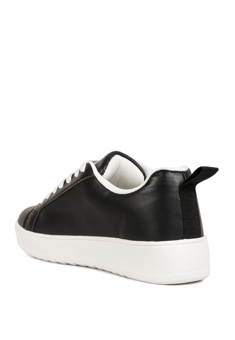 Rouxy Faux Leather Sneakers