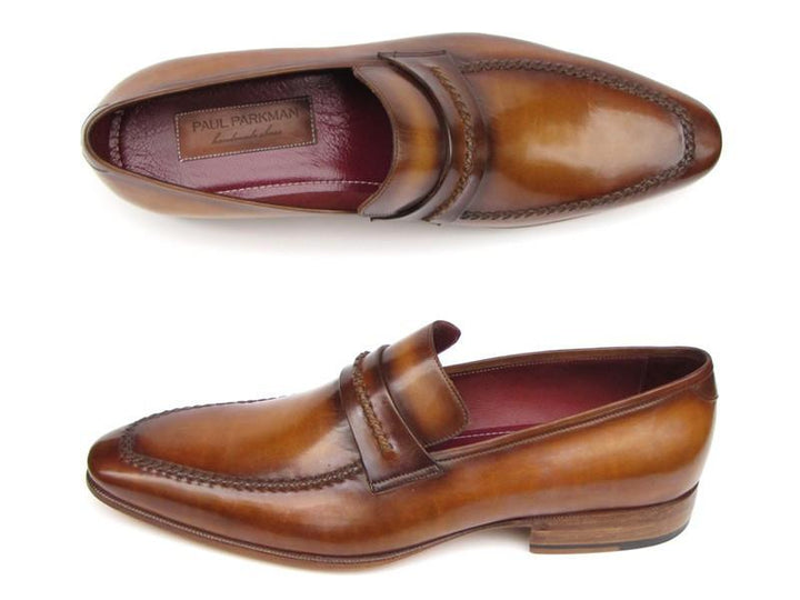 Paul Parkman Men's Loafer Brown Leather Shoes