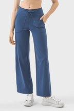 Drawstring Active Pants with Pockets