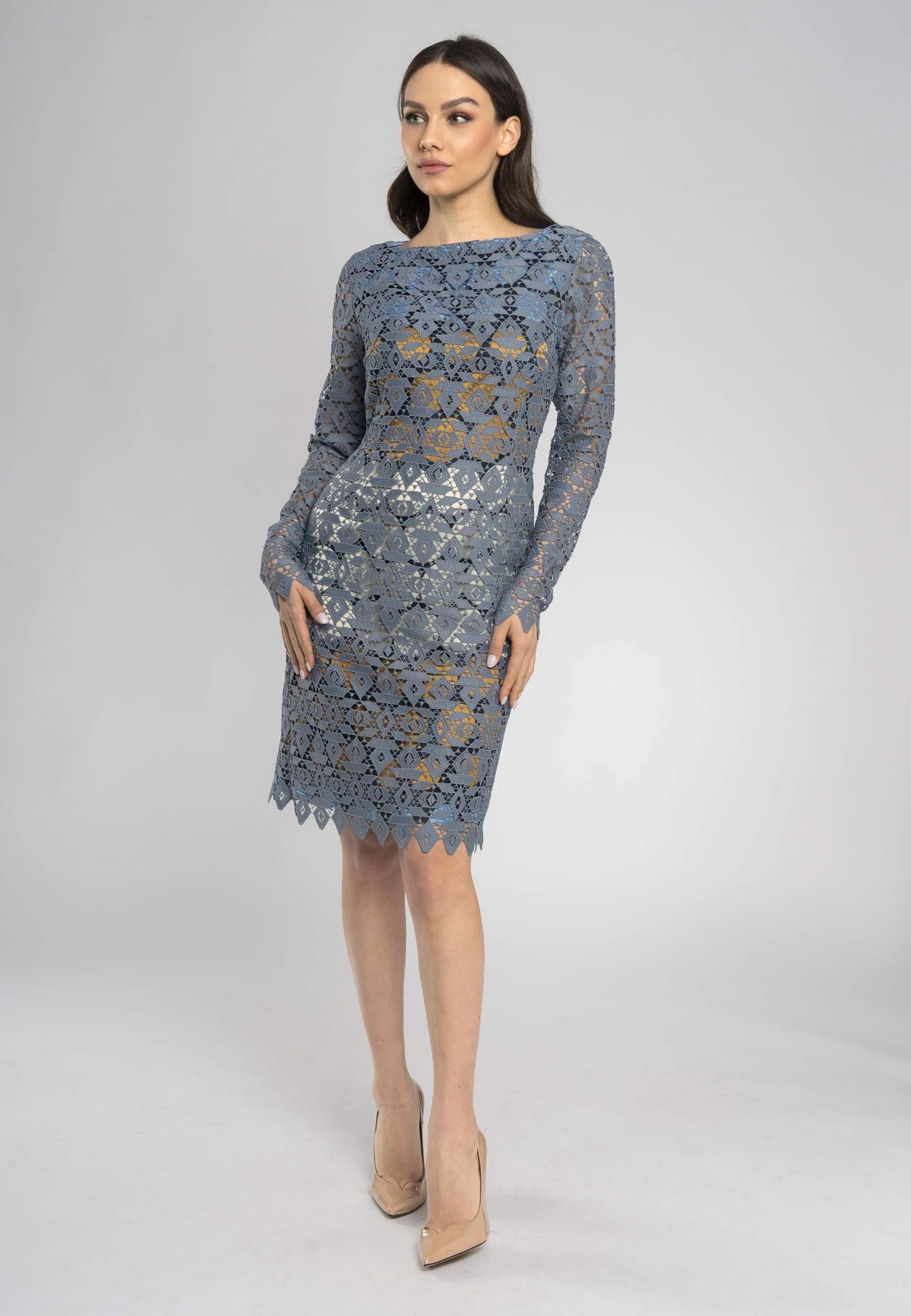 Azzurra Lace Sheath Dress