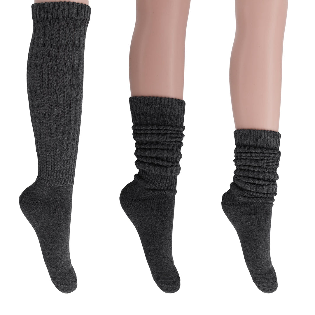 Women's Extra Long Heavy Slouch Cotton Socks 1 Pair