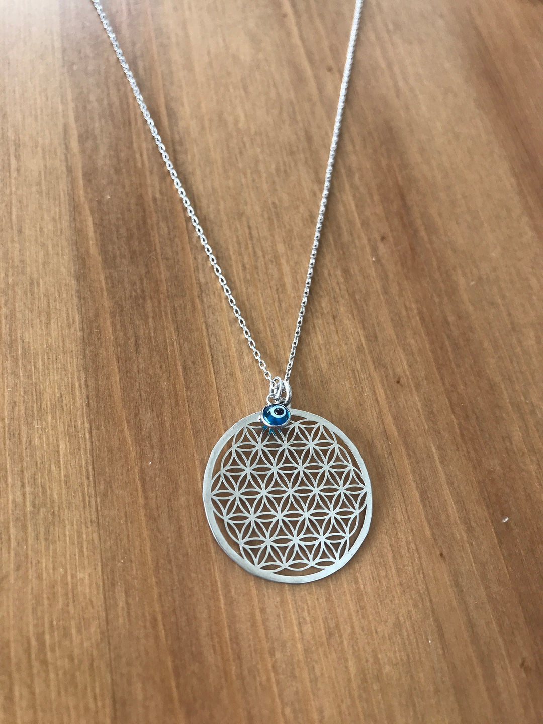 925 Sterling Silver Flower of Life Necklace