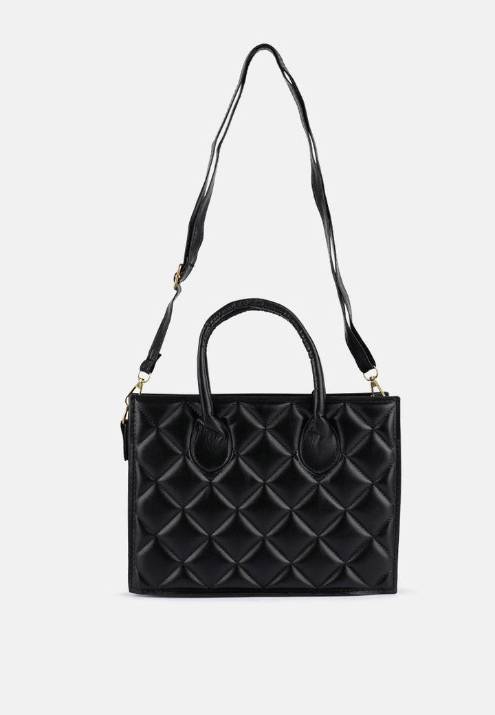 Quilted Structure Hand Bag