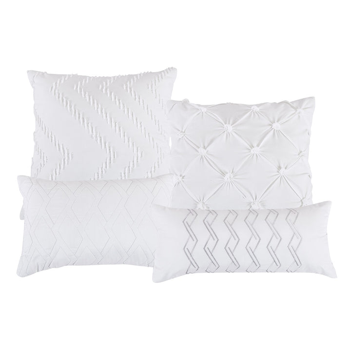 Kuron Comforter Set White (7pc)