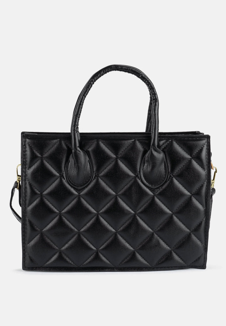 Quilted Structure Hand Bag