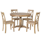 Modern Dining Table Set For 4 Round Table 4 Chairs